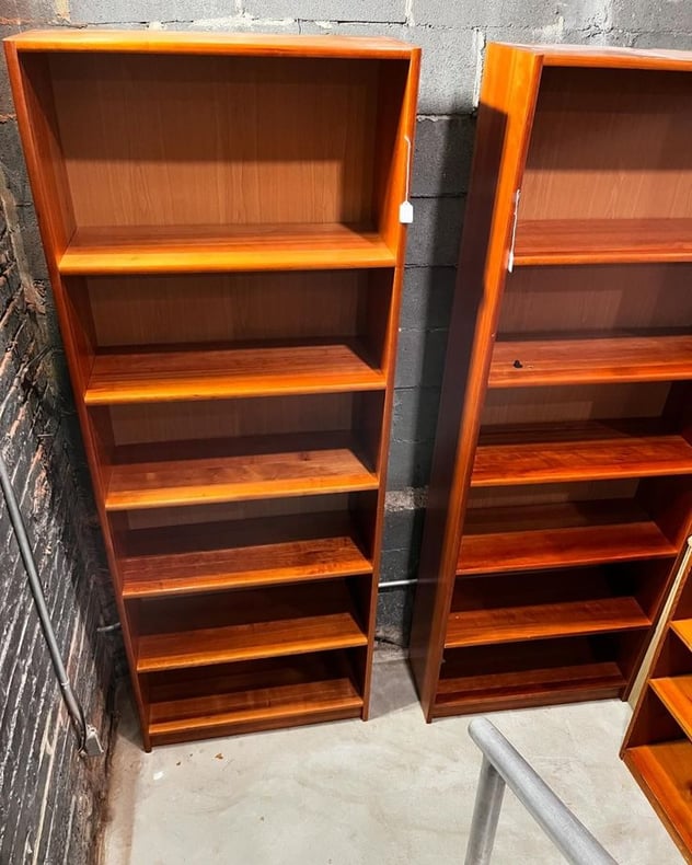 Tall twins! Big bookcases. 30.5” x 11.5” x 83.5” 