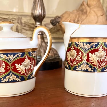 Christian Dior Tabriz Sugar Bowl & Creamer Pitcher 