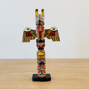 Vintage Native American Totem Pole Souvenir 