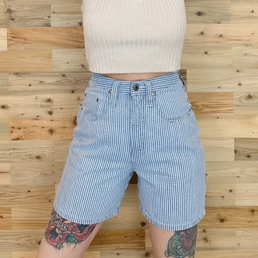 Vintage 90's High Waisted Shorts / Size 25 