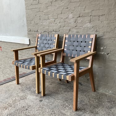 Pair of Teak Patio Chairs