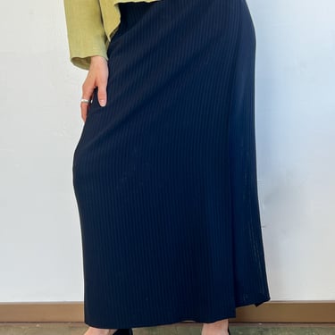 Rene Lezard Classic Black Wrap Skirt (M)
