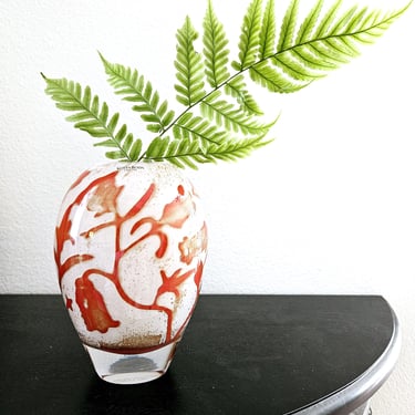 Authentic Kosta Boda Sweden Art Glass Vase | Olle Brozen Signature 