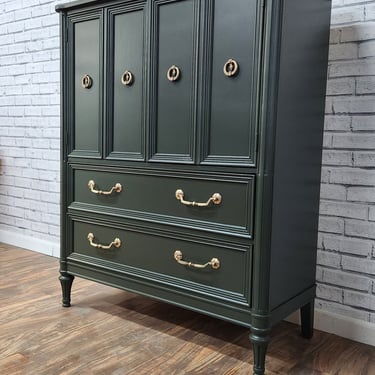 Available!! Forest Green Midcentury Neoclassical Modern Dresser / Chest |  Reno Vista Furniture - Robbinsville, NJ | ATTIC