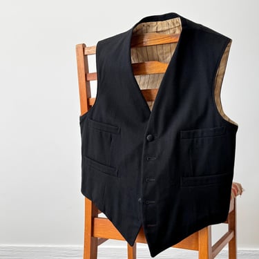 トップス Early 20th Century Black Wool Gilet Early 20th Century Black Wool Gilet