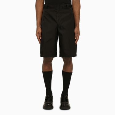 Prada Black Recycled Nylon Shorts Men