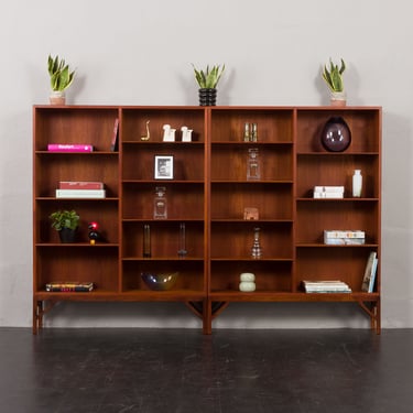 Borge Mogensen China series modular two units bookcase for C.M. Madsen, Denmark, 1960s 