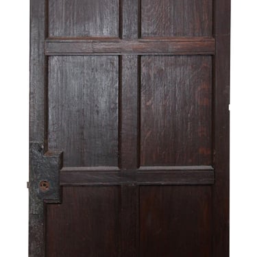 Six Panel Dark Wooden Door