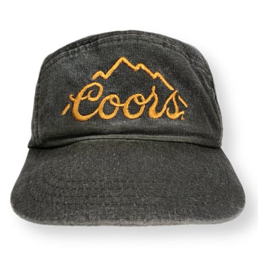 Vintage 80s/90s Coors Brewing Company Beer Promo Canvas Strap Back Hat Cap 