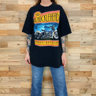 90's Harley Davidson Motorcycles Vintage Biker Knucklehead Shirt 