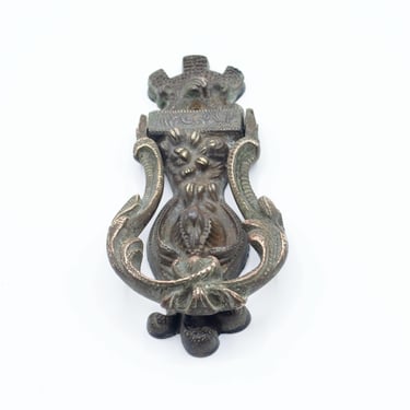 Antique Heavy Solid Brass Door Knocker 