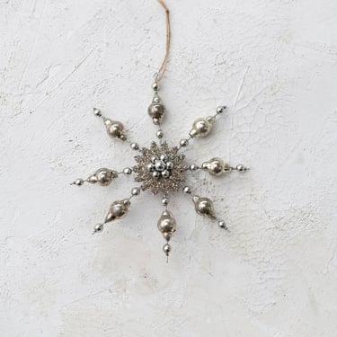 CCO Mercury Glass Snowflake Ornament