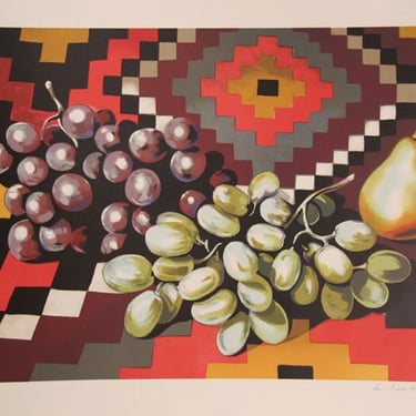 Lowell Blair Nesbitt, Still Life with Grapes, Lithograph 