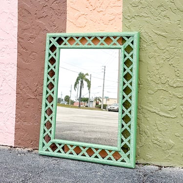 Palm Beach Style Lattice Mirror