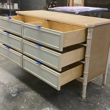 Faux Bamboo Dresser - Custom Lacquered 