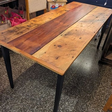 Extremely handsome reclaimed wood dining table 72x30.5x30