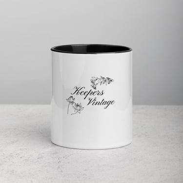 Keepers Vintage Ceramic Spring Floral Mug Coffee Tea Gift Thrifter Vintage Lover 
