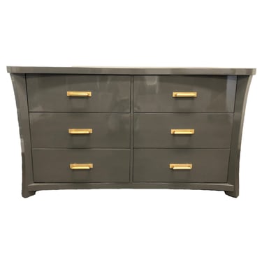 AVAILABLE: Grey Lacquered Modern Dresser 