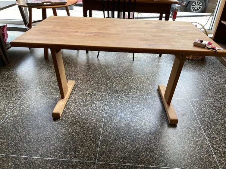 Butcher block table/desk 48” x 27” x 27” Call 202-232-8171 to purchase