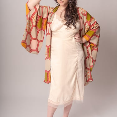 Honeycomb Silk Haori Jacket