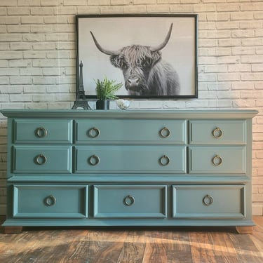 Available!! Gorgeous Blue Country modern dresser / tv stand 