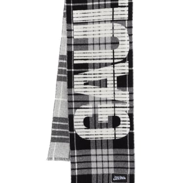 Jean Paul Gaultier Unisex Tartan Wool Scarf With "Gaultier" Logo