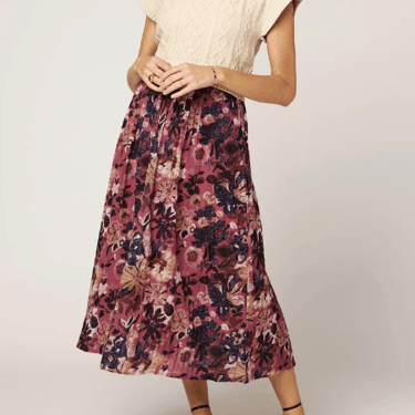 Radha Ankle Skirt in Bergamo Print