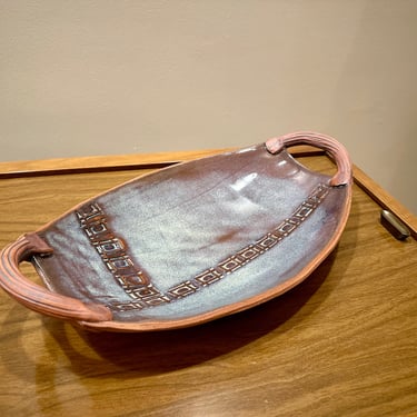 Vintage Midcentury Studio Pottery - Decorative Dish / Bowl - Free Shipping 