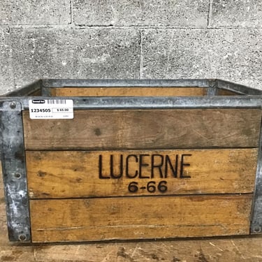 Antique Lucerne Milk Crate (Seattle)