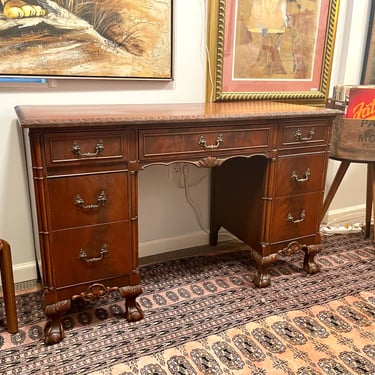 Antique Georgian-Style Mahogany Desk