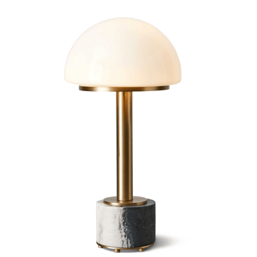 Mushroom Mini Lamp-Panda Marble