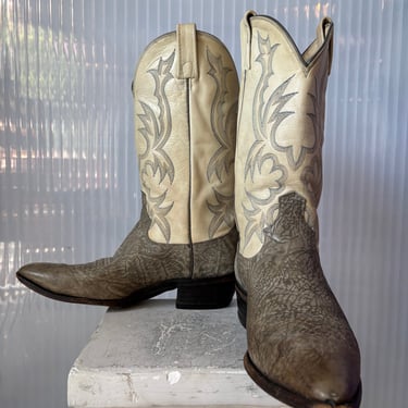 60s ZODIAC sz 8 lace up leather knee high | Ritual Vintage