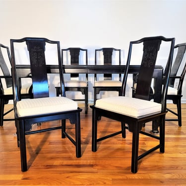 Vintage Century Furniture Chin Hua Dining Set with Six Chairs and Table 