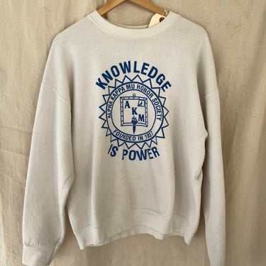 vintage knowledge is power sweatshirt 