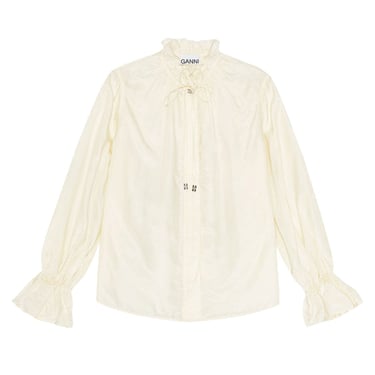 Ganni Women Shirt With Bow