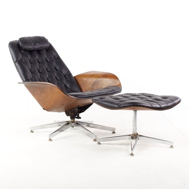 Plycraft Mid Century Mr. Chair and Ottoman - mcm 