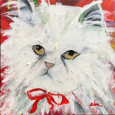 OIL Painting Impressionist / cat 8 x 8