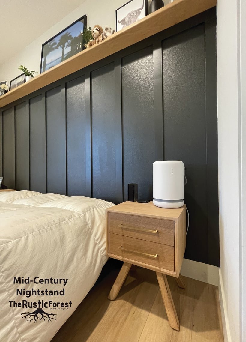 Nightstand Bedside Table with 1 Drawer / MidCentury Modern / Table / Modern The