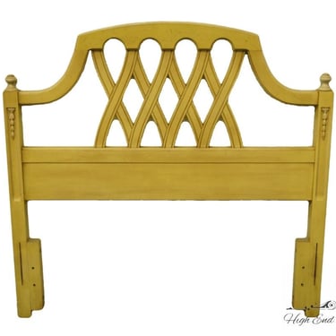 Stanley Furniture French Provincial Cream / Yellow Painted Twin Size Headboard 704-22 