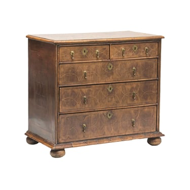 Early 18th Century William & Mary Walnut and Olive Chest of Drawers