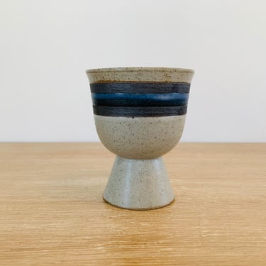 Vintage Mid Century Modern Horizon Stoneware Chalice Made by Otagiri Japan 