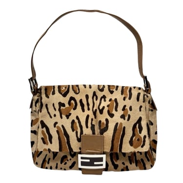 Fendi Cheetah Calf Hair Baguette