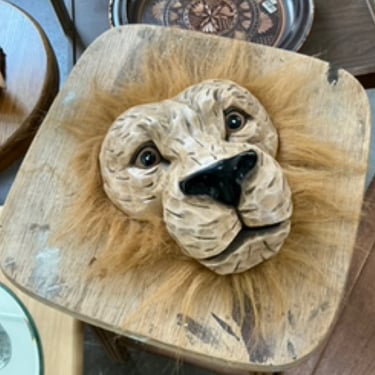 Carved lion mask