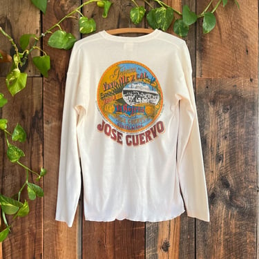 Vitnage 80s Jose Cuervo Thermal Hentley Long John Shirt Size XL 