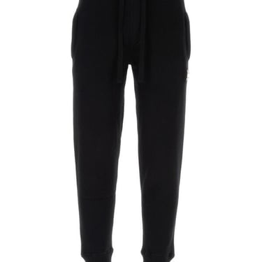 Dolce & Gabbana Men Black Wool Blend Joggers