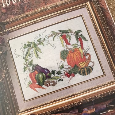 Harvest Time Vintage Heirloom Treasure Cross Stitch Kit Vegetables 