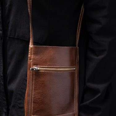 Hazelnut Leather Tobias Bag