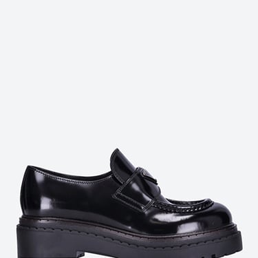 Prada Women Brushed Leather Loafers