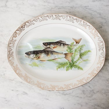 Vintage Limoges Fish Platter