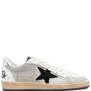 Golden Goose Men Ball Star Net Upper Suede Star Laminated Heel Crack Spur